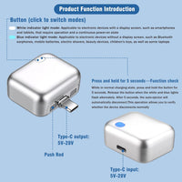 [Full Charge Disconnector] AI Auto Cut Power & Unplug on Full Charge, PD 100W Fast Charging, Applicable to Various Electronic Devices Such as for iPhone/Android/Earphones