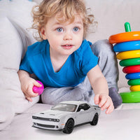 1:32 Scale Grey Alloy Metal Pull Back Die-cast Dodge Challenger car