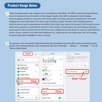 [Full Charge Disconnector] AI Auto Cut Power & Unplug on Full Charge, PD 100W Fast Charging, Applicable to Various Electronic Devices Such as for iPhone/Android/Earphones