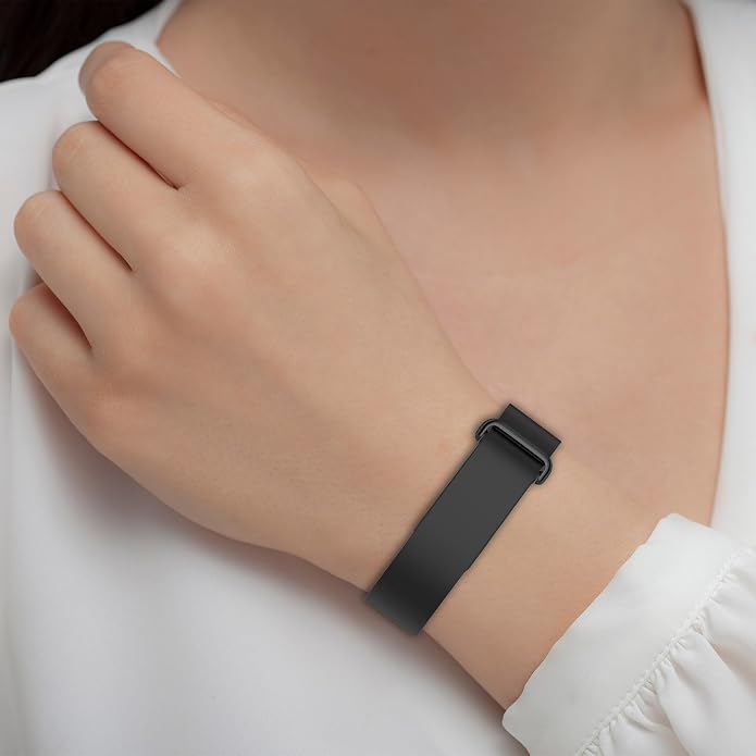 Grey Google Fitbit Air Silicone Watch Strap Quick Release Band