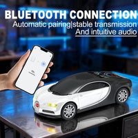 WS-660 Hypercar Bluetooth Speaker with LED Starry-Sky Display, Portable with HD Sound, LED Party Light, TWS Pairing, FM/USB/TF Playback, Built-in Mic