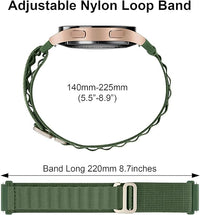 20 MM Green Alpine loop Bands Compatible for Android Smart Watches