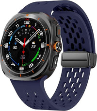 Blue Silicone Sport Breathable Bands for Galaxy Watch Ultra