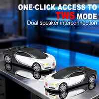 WS-660 Hypercar Bluetooth Speaker with LED Starry-Sky Display, Portable with HD Sound, LED Party Light, TWS Pairing, FM/USB/TF Playback, Built-in Mic
