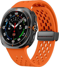 Orange Silicone Sport Breathable Bands for Galaxy Watch Ultra