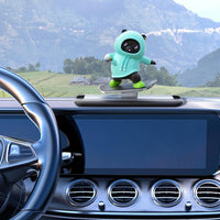 Sky Blue Panda Car Dashboard Toy –Auto Sliding Motion Decor, Cool Sliding Car Accessory, Fun Car Interior Decoration Accessories