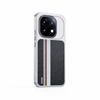 Black with White lines Carbon fiber pattern Matte Hard PC case for iQOO 15