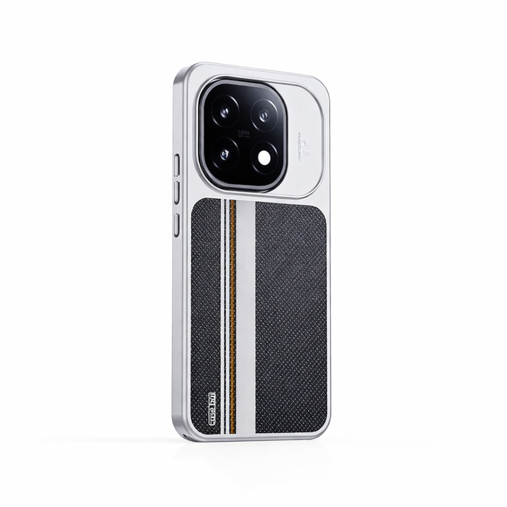 Black with White lines Carbon fiber pattern Matte Hard PC case for iQOO 15
