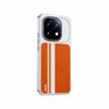 Orange with White lines Carbon fiber pattern Matte Hard PC case for iQOO 15