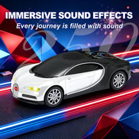WS-660 Hypercar Bluetooth Speaker with LED Starry-Sky Display, Portable with HD Sound, LED Party Light, TWS Pairing, FM/USB/TF Playback, Built-in Mic