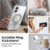 Blueo Crystal Magnetic case with 360 Rotatable stand - iPhone 16
