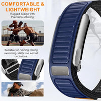 Black Navigator Band One, Peak and Life/MG, Outdoor Performance Accessory Weather Resistant with Velcro Replacement Straps for Whoop Bands 5.0