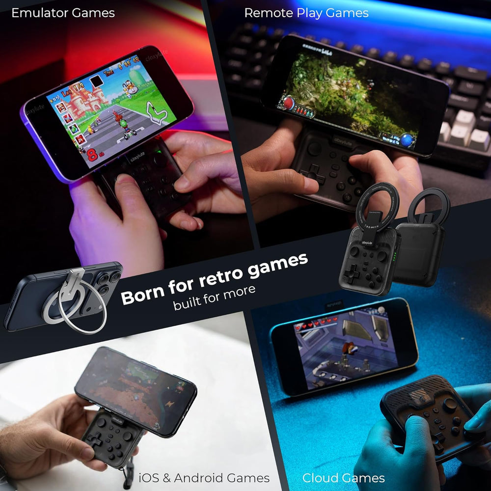 Black M4 Snap-On Mobile Gaming Controller for Android & iPhone