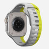 42/44/45/49 MM Dual color Neon Grey Sports Silicone Bands for Apple Watches
