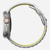 42/44/45/49 MM Dual color Neon Grey Sports Silicone Bands for Apple Watches