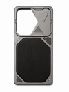Black Rugged Wood-Panel Protective Phone Case - Samsung S25 Ultra