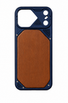 Blue Rugged Wood-Panel Protective Phone Case - iPhone 17 Promax