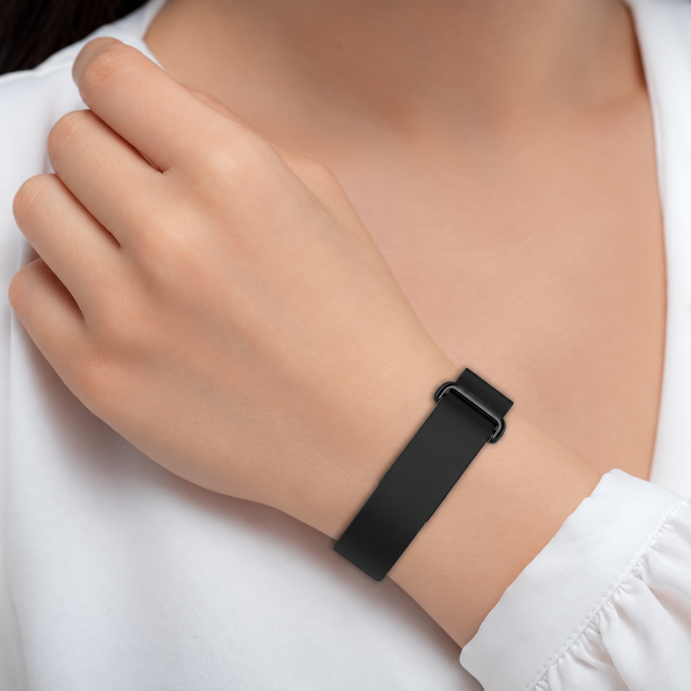 Black Google Fitbit Air Silicone Watch Strap Quick Release Band