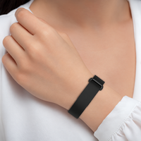 Black Google Fitbit Air Silicone Watch Strap Quick Release Band