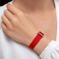 Red Google Fitbit Air Silicone Watch Strap Quick Release Band