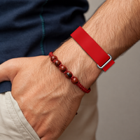 Red Google Fitbit Air Silicone Watch Strap Quick Release Band