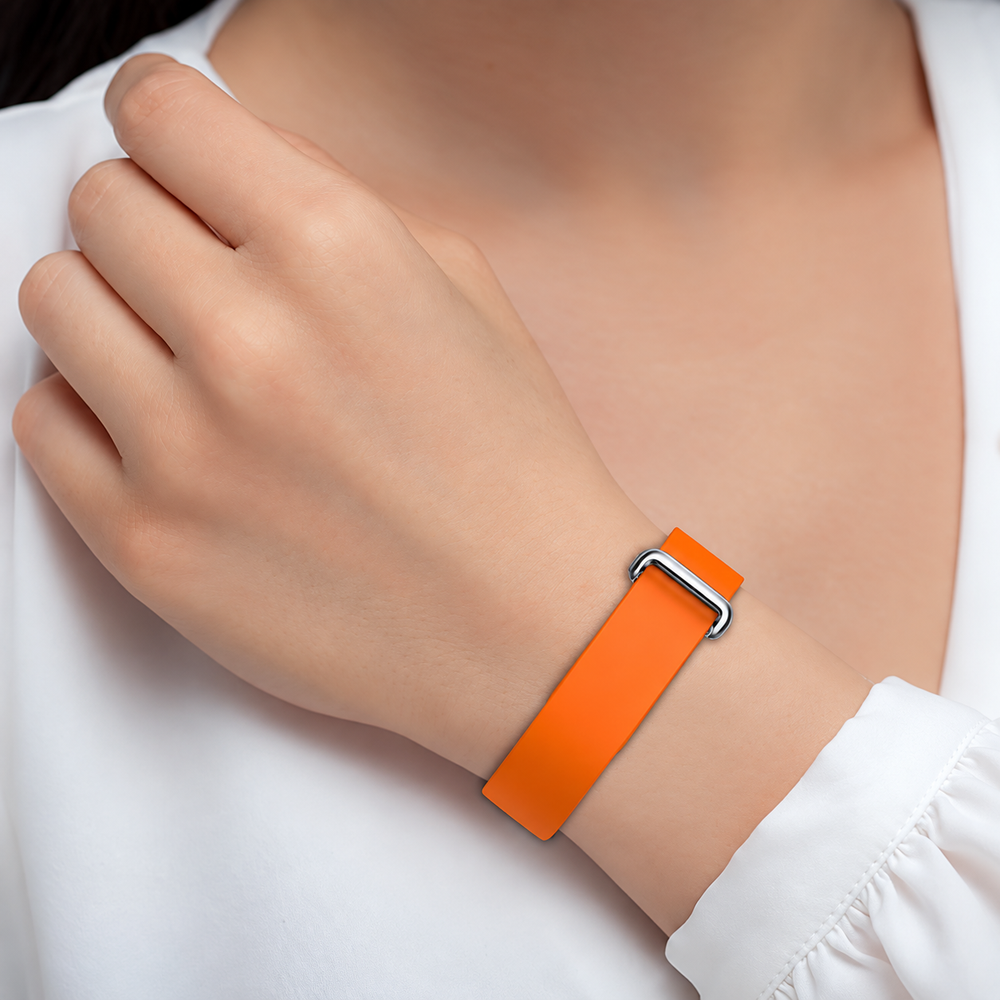 Orange Google Fitbit Air Silicone Watch Strap Quick Release Band