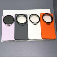 Orange Ultra Flip-Out Camera Cover Stand Honeycomb Cooling Phone Case for Vivo X300 Ultra
