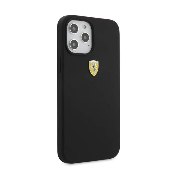 Car Logo Silicone Case for Apple Phone 14 Pro -  Black color