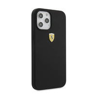 Car Logo Silicone Case for Apple Phone 15 Promax -  Black color