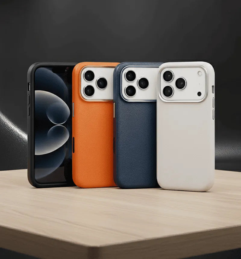 Xlevel Better Enjoyment Series Leather Case With Magsafe for iPhone 17 Pro - Light Grey