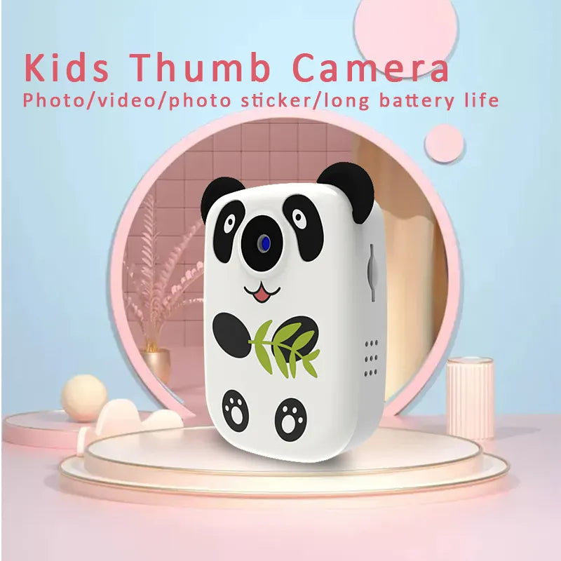 Panda Thumb Digital Camera for Kids with Built-In Microphone and MP3 Player
