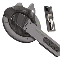 Black - 360° Magnetic Rotating Phone Holder – Double-Sided Magnetic Desktop Stand