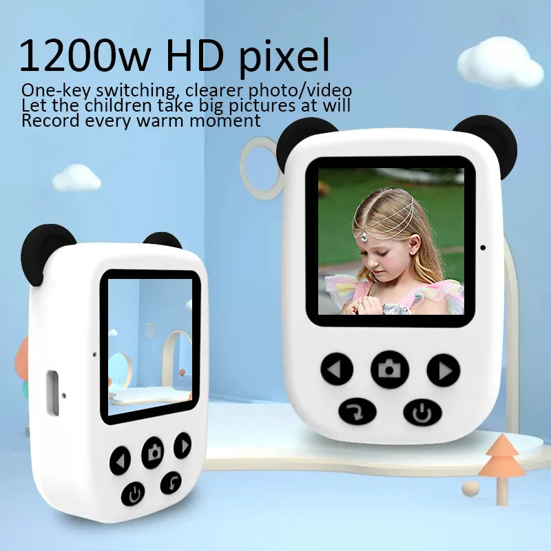 Panda Thumb Digital Camera for Kids with Built-In Microphone and MP3 Player