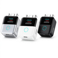 White Auto Pop AI Smart Auto Stop Adapter - Charging Separator -  Type-C