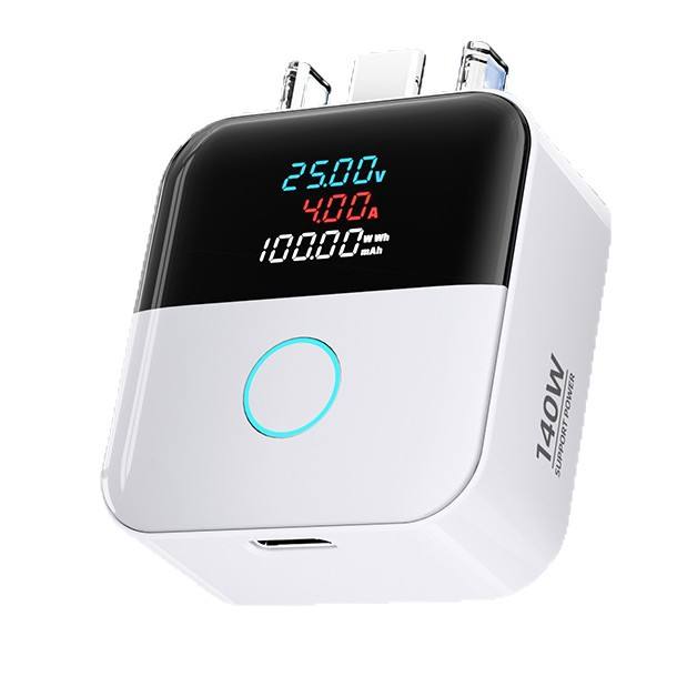 White Auto Pop AI Smart Auto Stop Adapter - Charging Separator -  Type-C