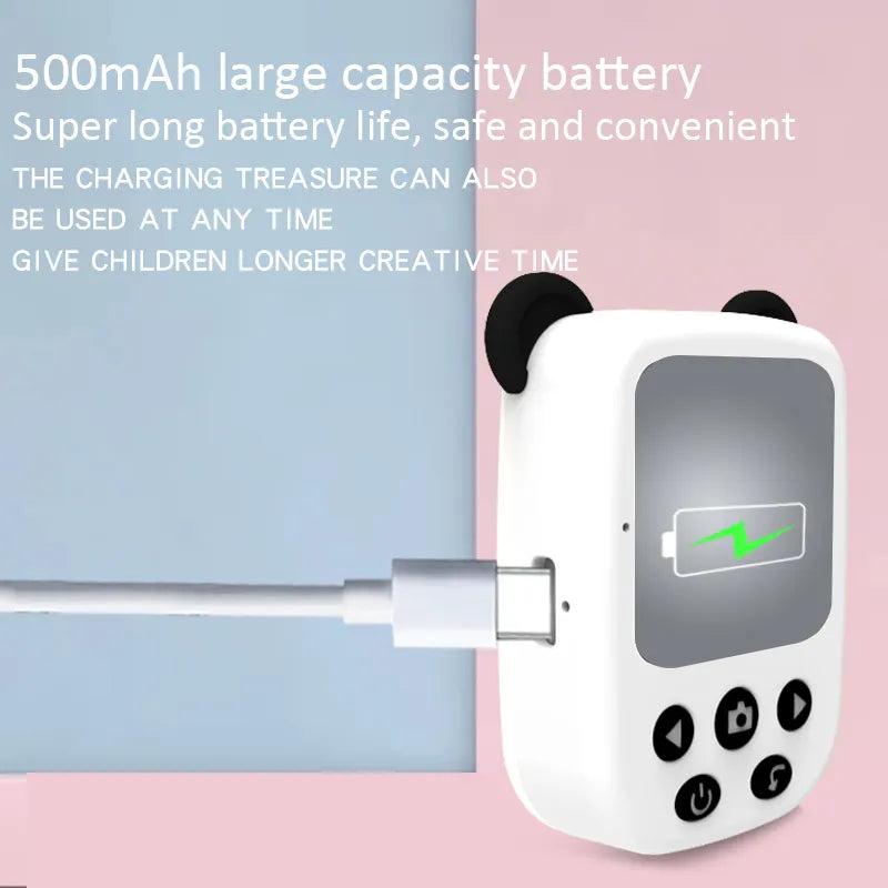 Panda Thumb Digital Camera for Kids with Built-In Microphone and MP3 Player