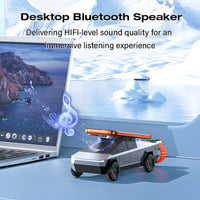 3 in 1 Silver CyberDock Charging Station + Speaker with Qi2 Technology