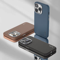 Brown Blueo Premium Leather case with Magsafe - iPhone 14 Pro/14 Promax/15 Promax