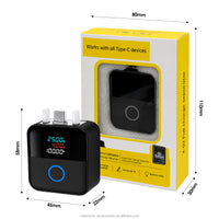 White Auto Pop AI Smart Auto Stop Adapter - Charging Separator -  Type-C