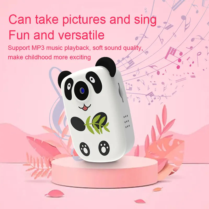 Panda Thumb Digital Camera for Kids with Built-In Microphone and MP3 Player
