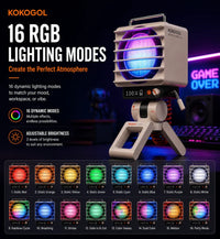 AirPixel Retro RGB Desk Fan with LED Matrix Display
