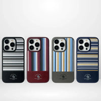 Premium Polo Club ISAAC Series Leather Case for iPhone 15 Promax - Black