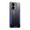 Blue Shockproof Hybrid Armor Metal Aluminum Soft Bumper Cover Case for iqoo Z9X