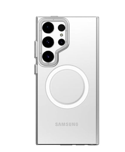 Youngkit Clear MagSafe Samsung Galaxy S25 Ultra Case - Silver