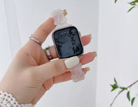 Butterfly Resin Band Strap Bracelet for Apple Watch Ultra 8 7 6 5 4 3 2 - Pearl white - 38/40/41