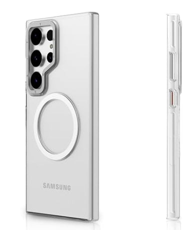 Youngkit Clear MagSafe Samsung Galaxy S25 Ultra Case - Silver
