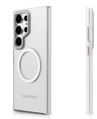 Youngkit Clear MagSafe Samsung Galaxy S25 Ultra Case - Silver