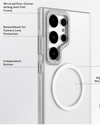 Youngkit Clear MagSafe Samsung Galaxy S25 Ultra Case - Silver