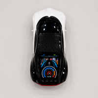 WS-660 Hypercar Bluetooth Speaker with LED Starry-Sky Display, Portable with HD Sound, LED Party Light, TWS Pairing, FM/USB/TF Playback, Built-in Mic