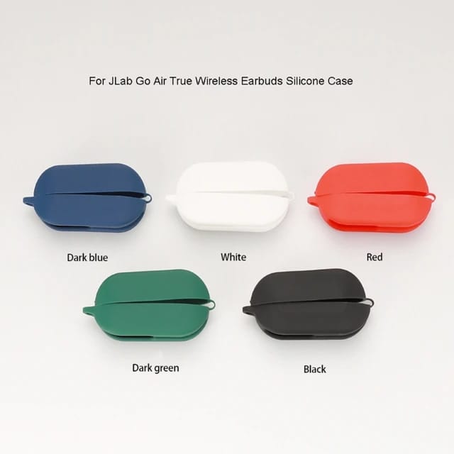 Black Silicone Case Cover Compatible with JLAB GO Air True